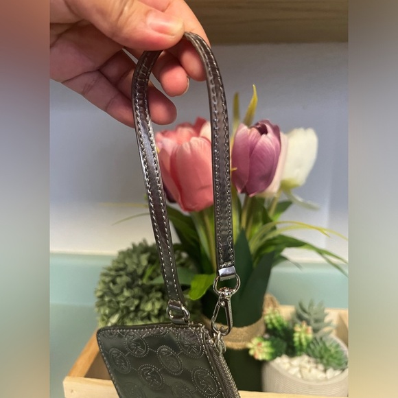 Michael Kors Metallic Silver Wristlet - Picture 5 of 9